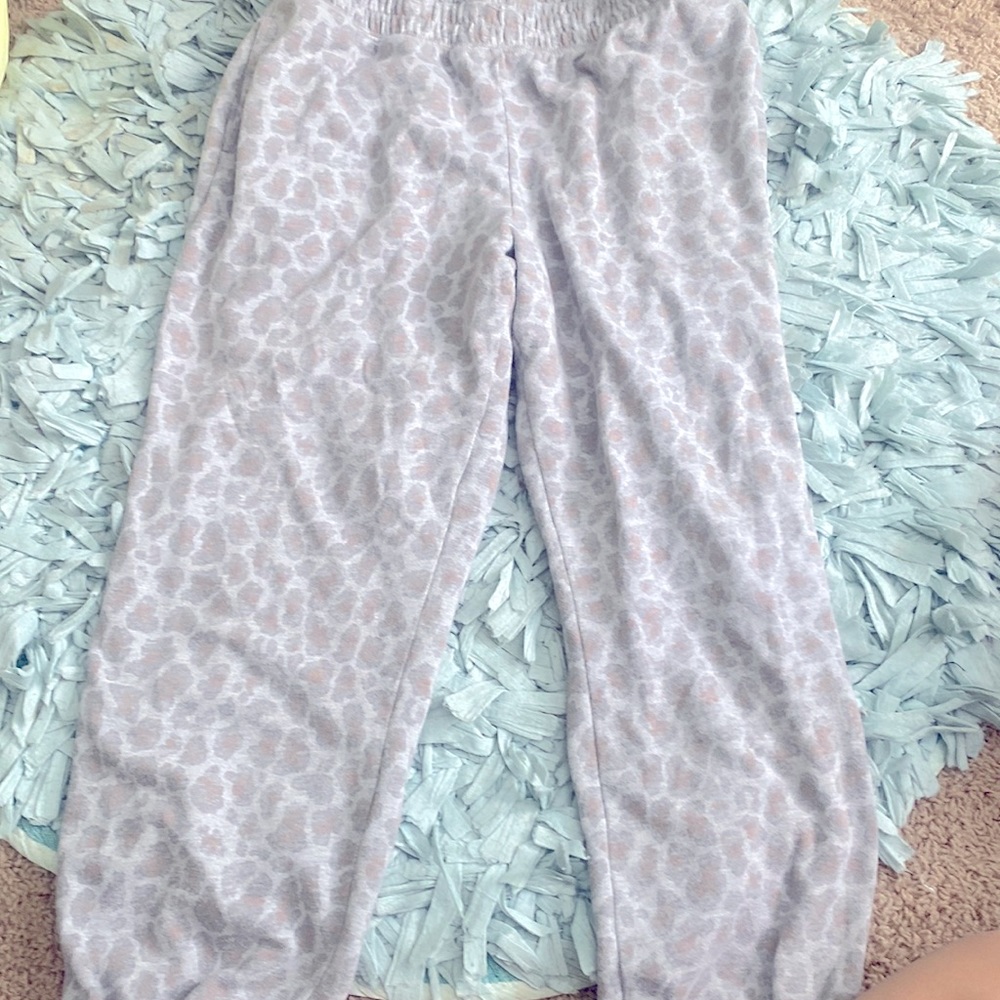 Cheetah print sweatpants!